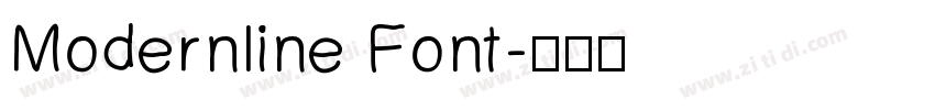 Modernline Font字体转换
